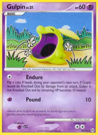 Gulpin Pokémon card #40