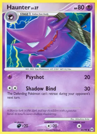 Haunter Pokémon card #42