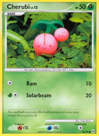 Cherubi Pokémon card #60