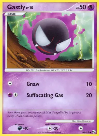 Gastly Pokémon card #64