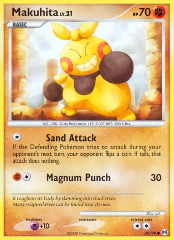 Makuhita Pokémon card #68