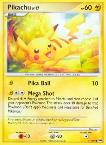 Pikachu Pokémon card #71