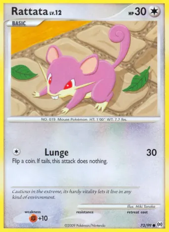 Rattata Pokémon card #73