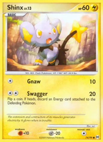 Shinx Pokémon card #74