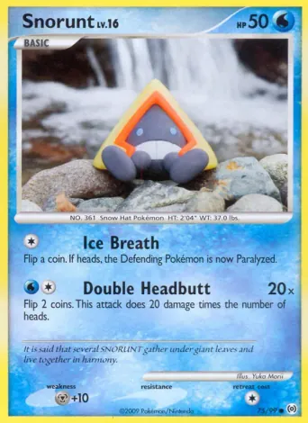 Snorunt Pokémon card #75