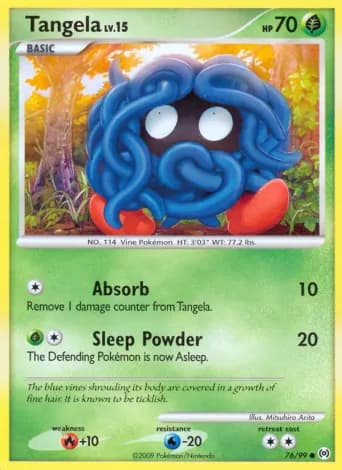 Tangela Pokémon card #76