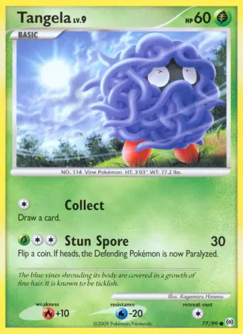 Tangela Pokémon card #77