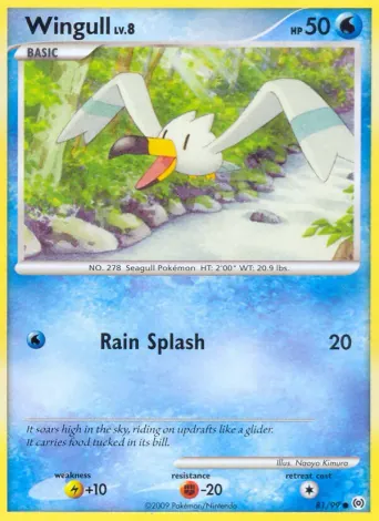 Wingull Pokémon card #81