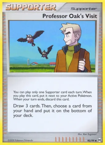 Professor Oak's Visit Pokémon card #90