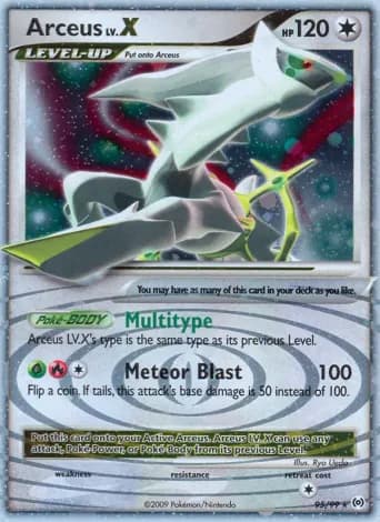 Arceus LV. X Pokémon card #95