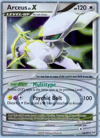 Arceus LV. X Pokémon card #96