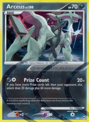 Arceus Pokémon card #AR1