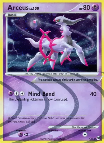 Arceus Pokémon card #AR7