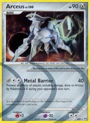 Arceus Pokémon card #AR9