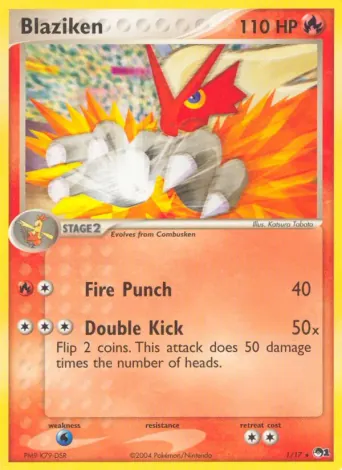 Blaziken Pokémon card #1