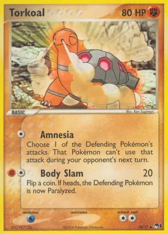 Torkoal Pokémon card #10