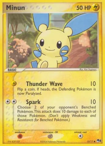 Minun Pokémon card #12