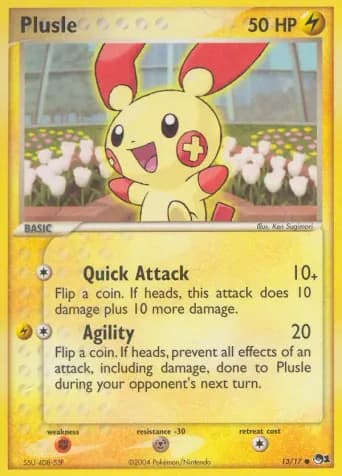 Plusle Pokémon card #13