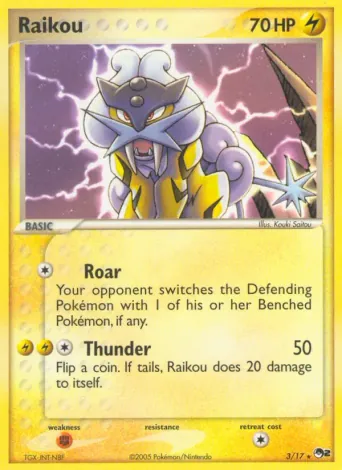 Raikou Pokémon card #3