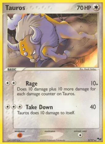 Tauros Pokémon card #5