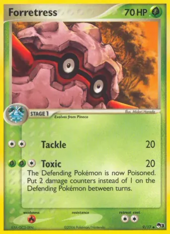 Forretress Pokémon card #9