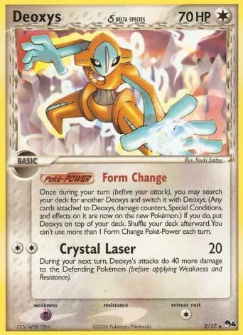 Deoxys δ Pokémon card #2