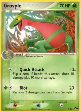 Grovyle Pokémon card #7