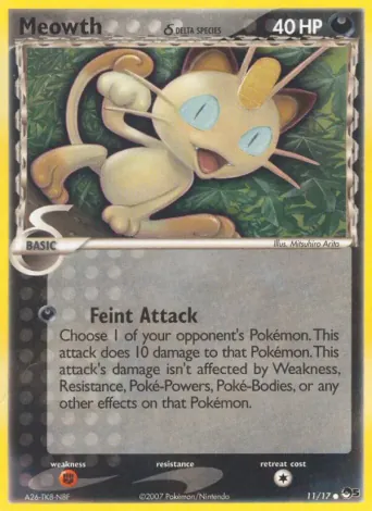 Meowth δ Pokémon card #11