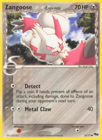 Zangoose δ Pokémon card #15