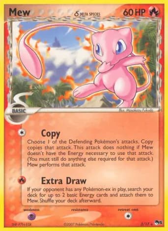Mew δ Pokémon card #3