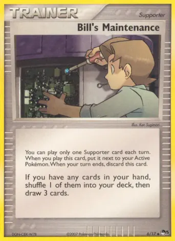 Bill’s Maintenance Pokémon card #6