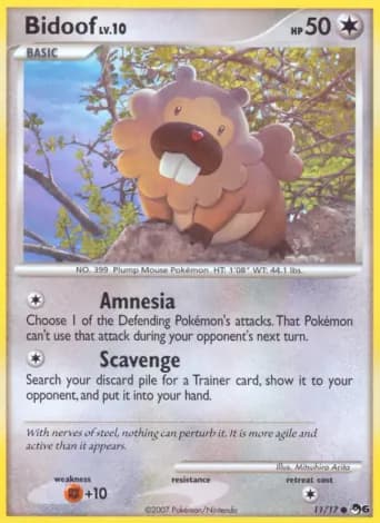 Bidoof Pokémon card #11