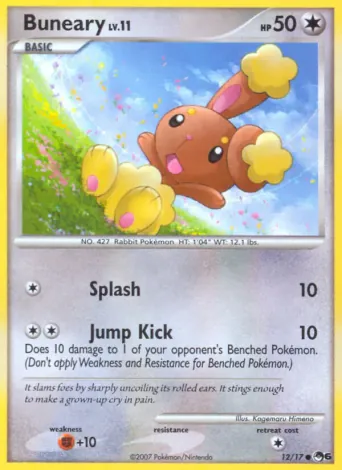 Buneary Pokémon card #12