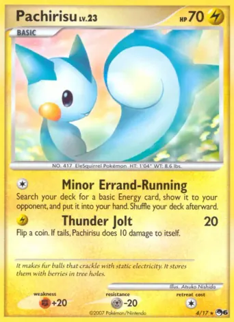 Pachirisu Pokémon card #4