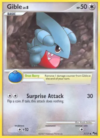 Gible Pokémon card #7