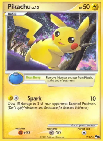 Pikachu Pokémon card #9