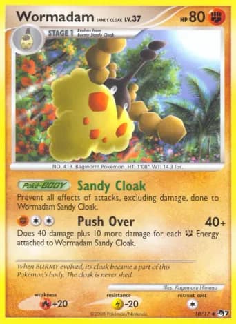 Wormadam Sandy Cloak Pokémon card #10