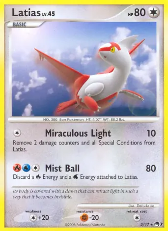 Latias Pokémon card #3