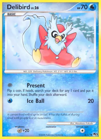 Delibird Pokémon card #6