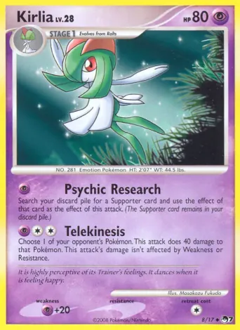 Kirlia Pokémon card #8