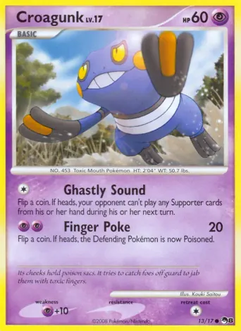 Croagunk Pokémon card #13