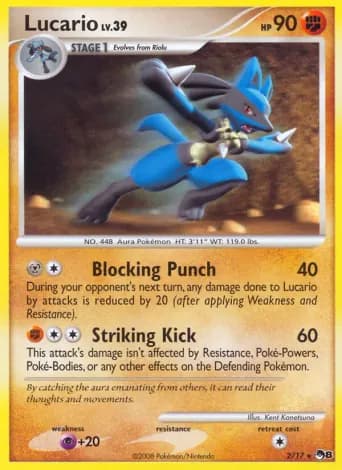 Lucario Pokémon card #2