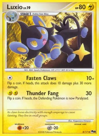 Luxio Pokémon card #8