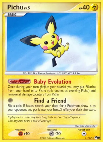 Pichu Pokémon card #11
