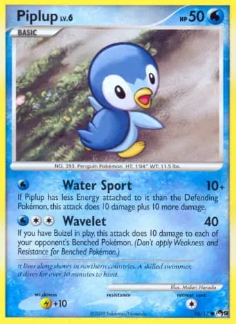 Piplup Pokémon card #16