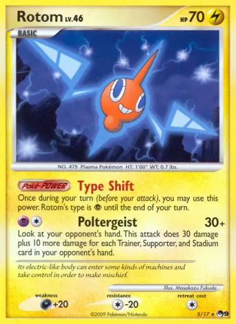 Rotom Pokémon card #5