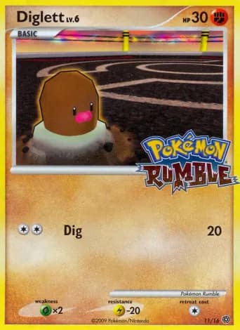 Diglett Pokémon card #11