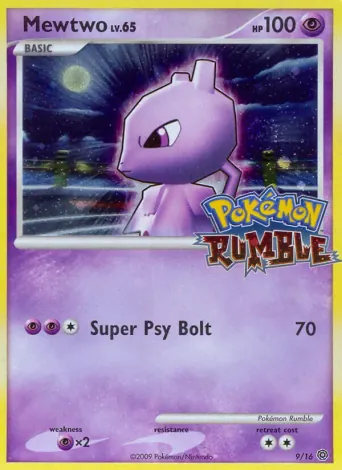 Mewtwo Pokémon card #9