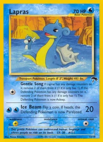 Lapras Pokémon card #12