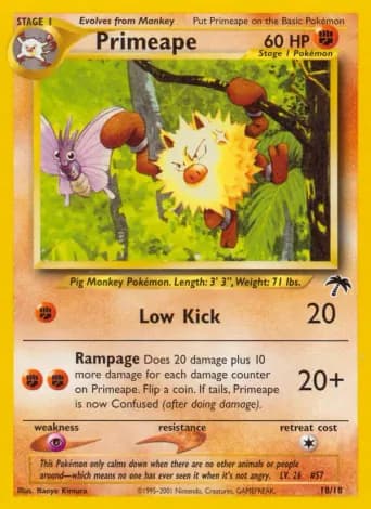Primeape Pokémon card #18